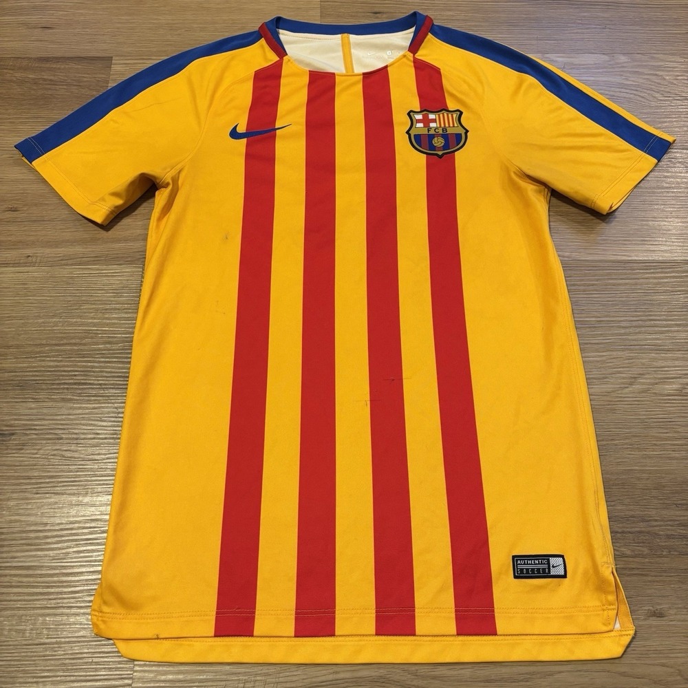 Nike Dri-Fit FCB Barcelona Jersey Men's Small 2017-18 Training Soccer Shirt beko